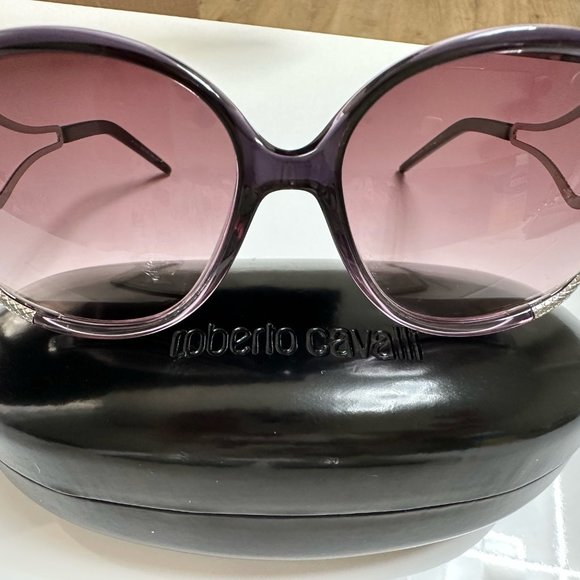 Roberto Cavalli Women's Sunglasses Lilac ~ Made in Italy - Picture 3 of 16